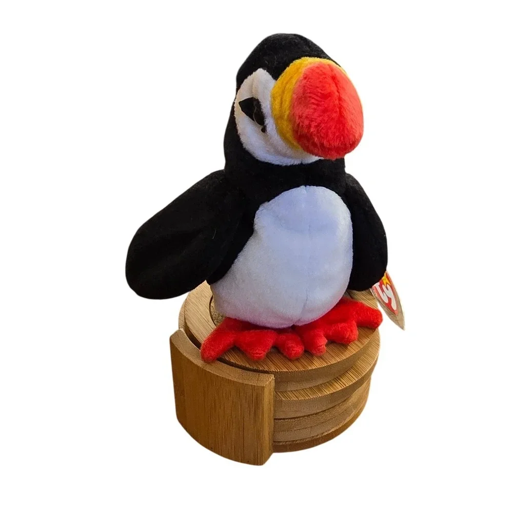 Ty Beanie Baby Puffer the Puffin Plush Bird Black White Red Yellow‎ 1997 Vintage